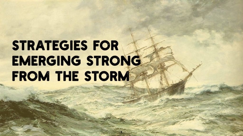 Strategies for Emerging Strong from The Storm