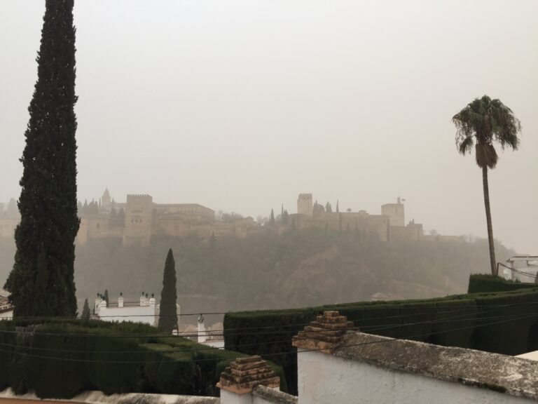 Panoramic view of the Alhambra.