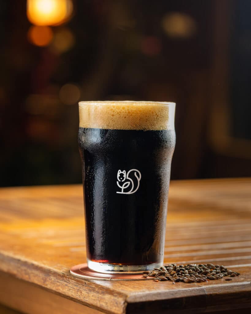 Pint of Stout at Windmills Craftworks in Bengaluru, India.