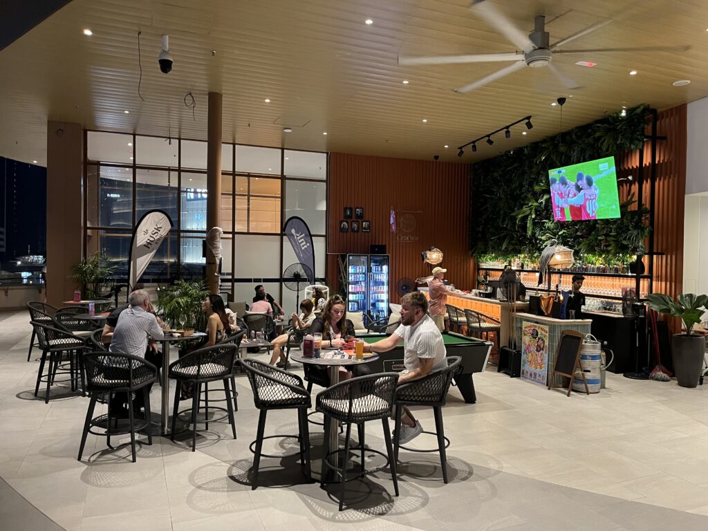Interior view of Crafty's Bar & Lounge in Kuala Lumpur, Malaysia.