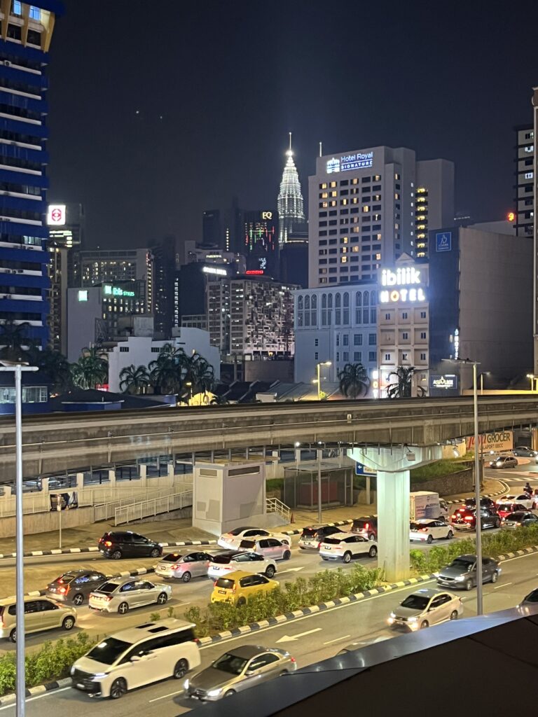 View of downtown Kuala Lumpur from Crafty's Bar & Lounge.