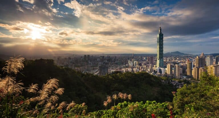 Panoramic view of Taipei, Taiwan, courtesy of Unsplash.com