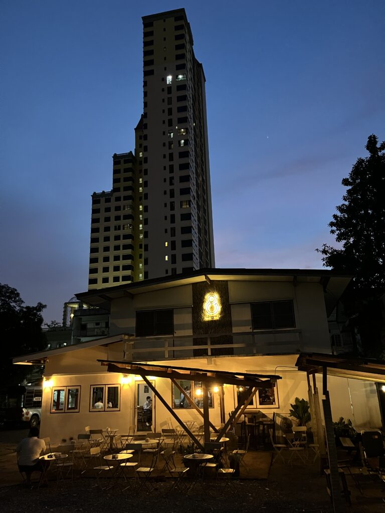Exterior view of Eight Days A Week Homebar in Bangkok, Thailand.