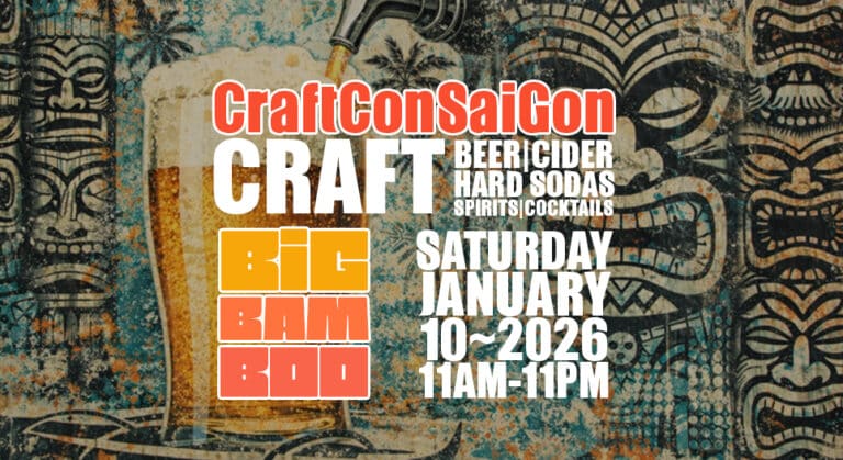 CraftConSaigon 2026 craft beer festival in Saigon Vietnam