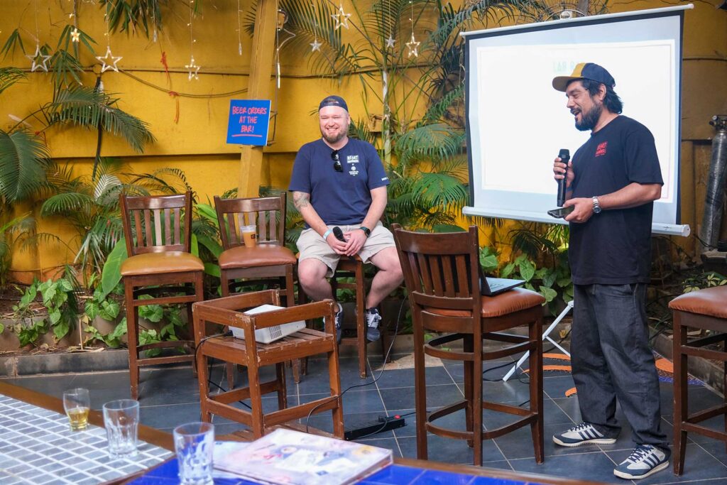 Members of the Heart of Darkness team presenting at Deep Dive 7.0 in Pune, India.