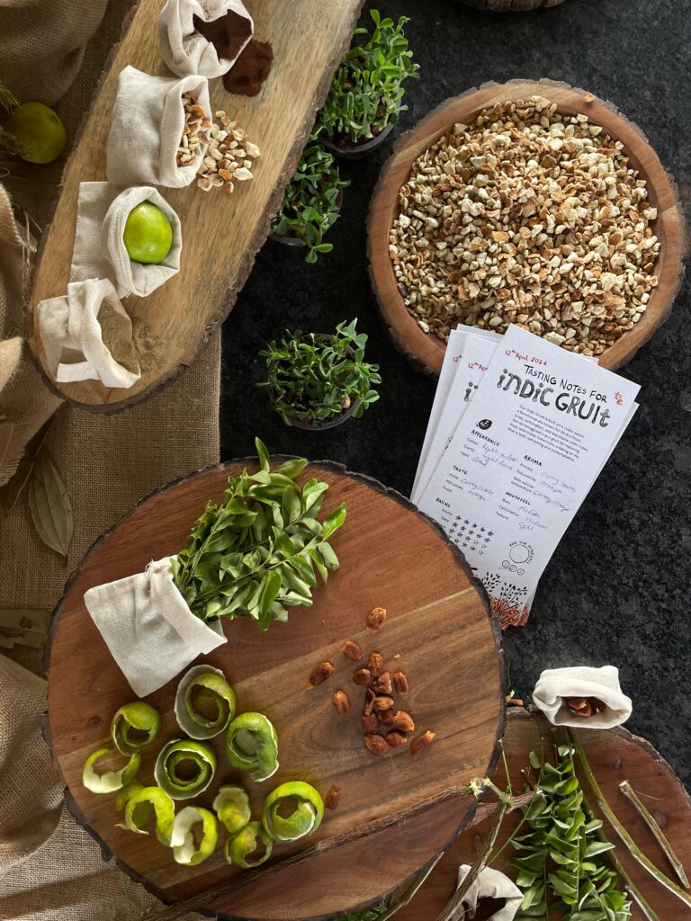 Close up of some of the ingredients used in the preparation of Biergarten Brewery's Indic Gruit.