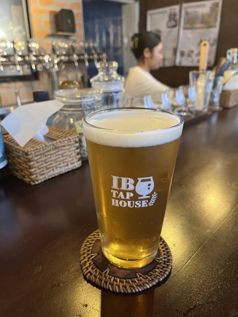 Pint of Neon Lemon IPA at IB Taphouse on Wat Bo Road in Siem Reap, Cambodia.