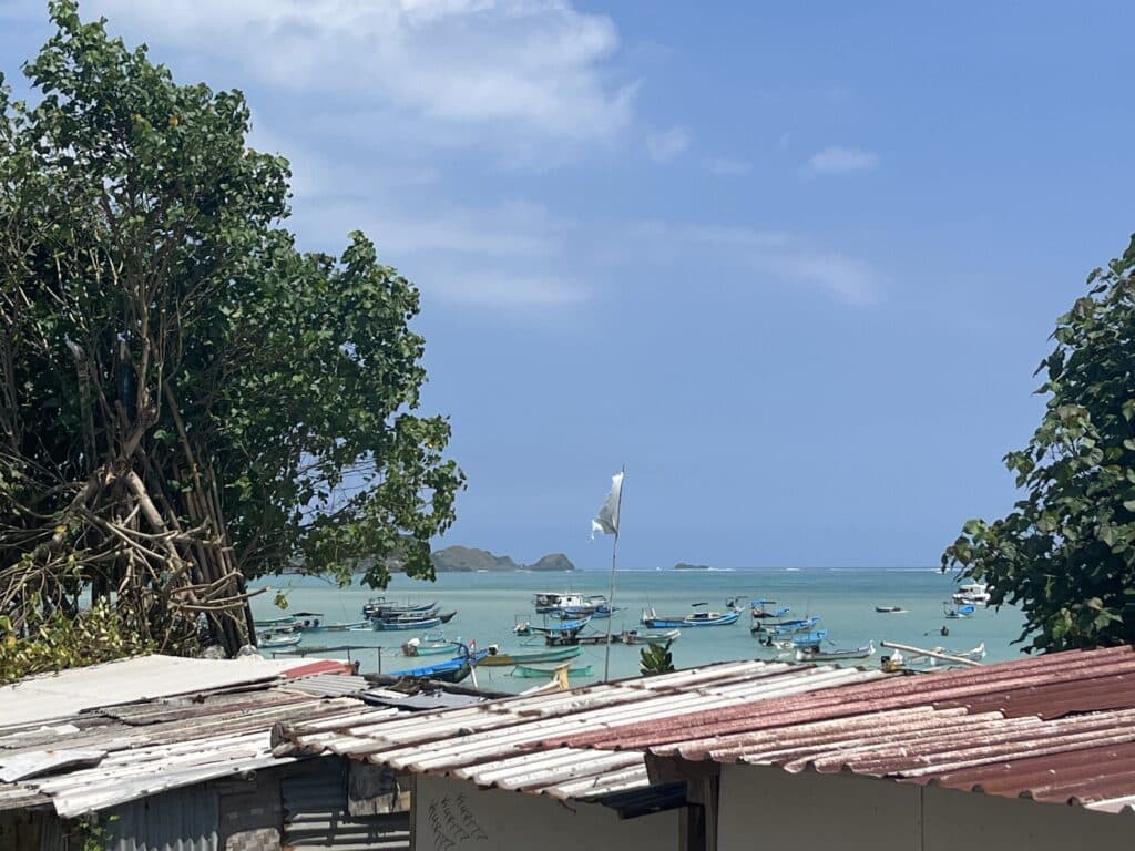 Seaside view in Kuta, Lombok.